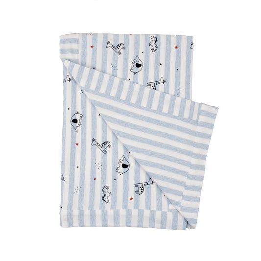 Arrullo bebé BABYBOL 130260 Tejido suave Estampado animalitos y rayas