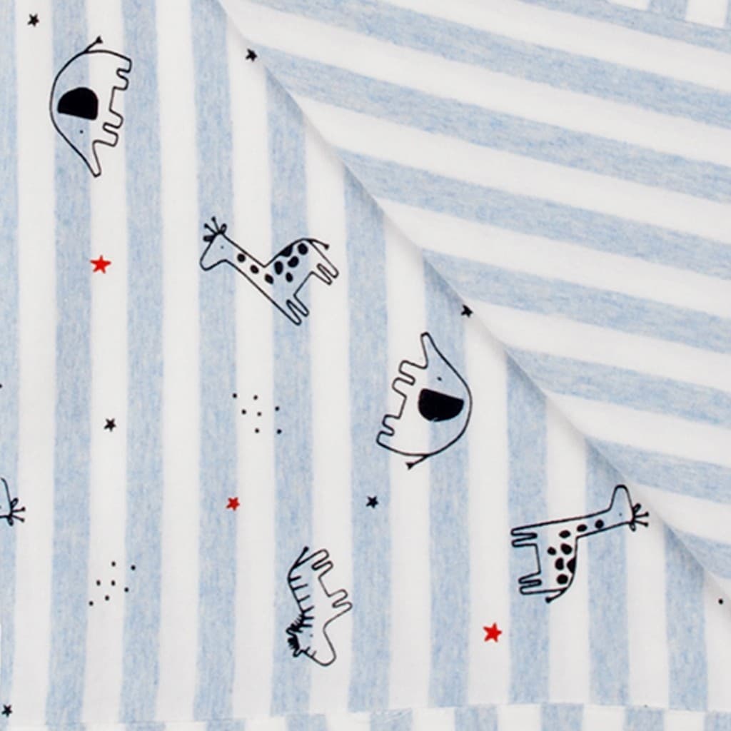 Lange bébé en coton bio imprimé visage et cœur Baby Bol 250481