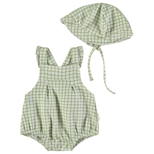 Ranita bebé con gorrito cuadros Babybol 160037
