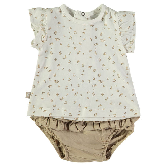 Conjunto para bebé camiseta y cubrepañal Babybol 160430