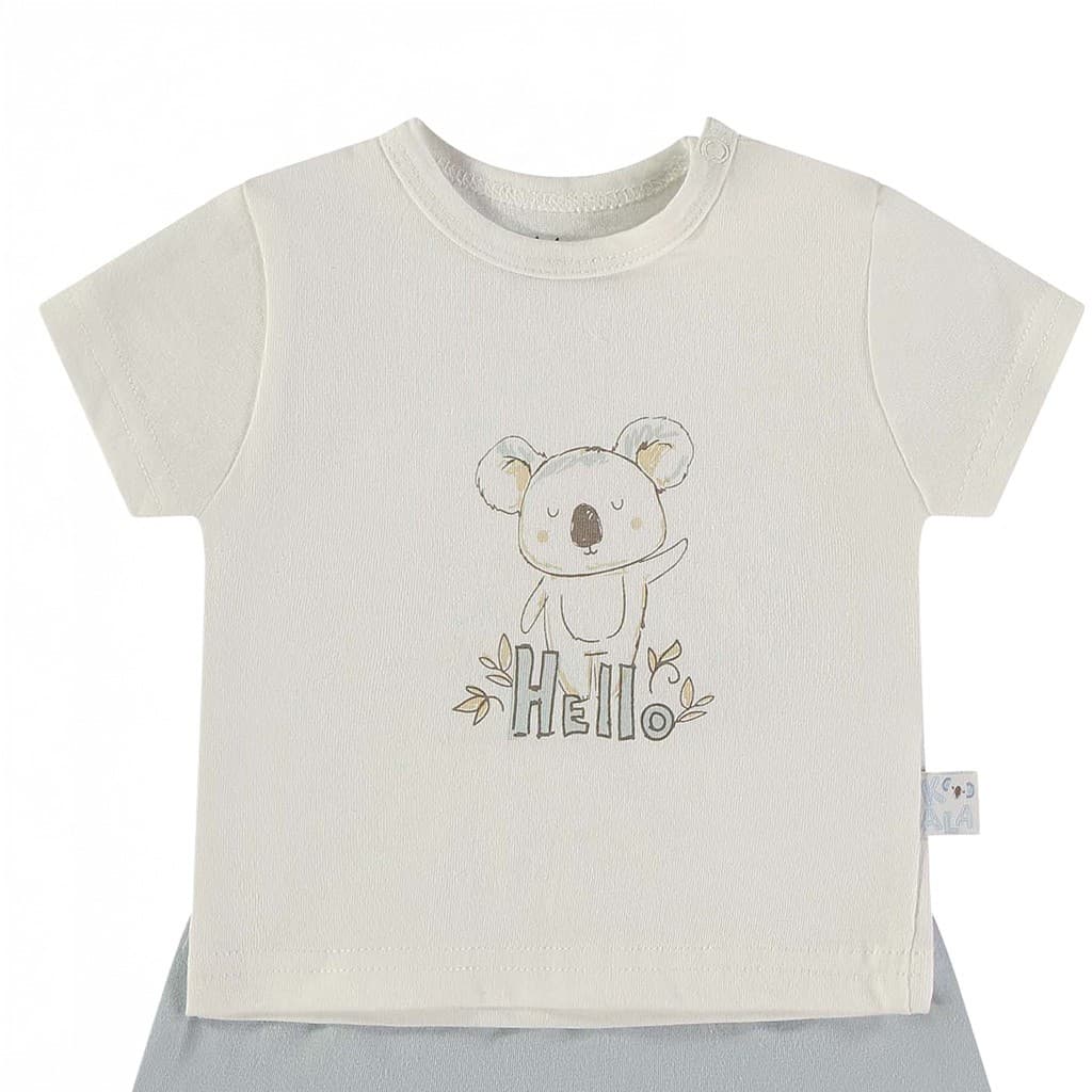 Conjunto bebé de verano camiseta y pantalón corto Babybol 160436