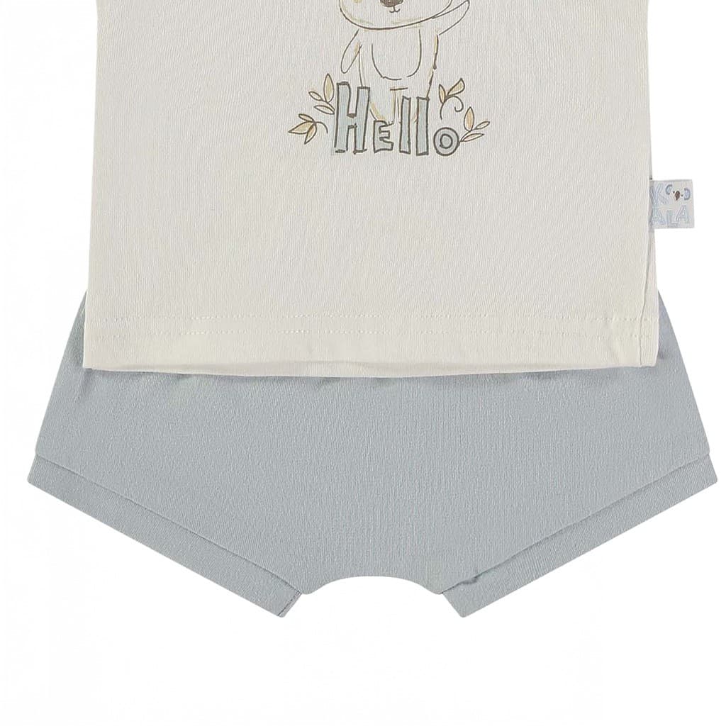 Conjunto bebé de verano camiseta y pantalón corto Babybol 160436