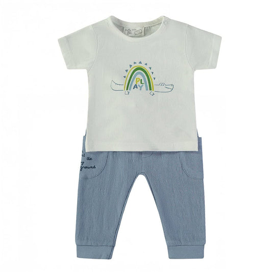 Conjunto bebé 3 piezas de algodón con chaqueta Babybol 160843