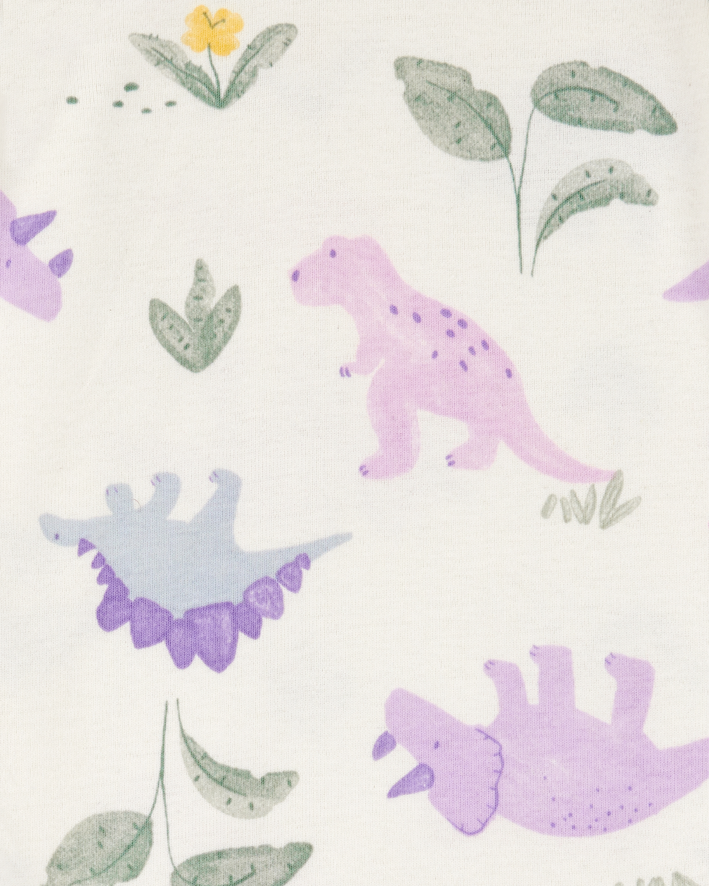 Conjunto tres piezas algodón pantalón y dos bodies diseño dinos