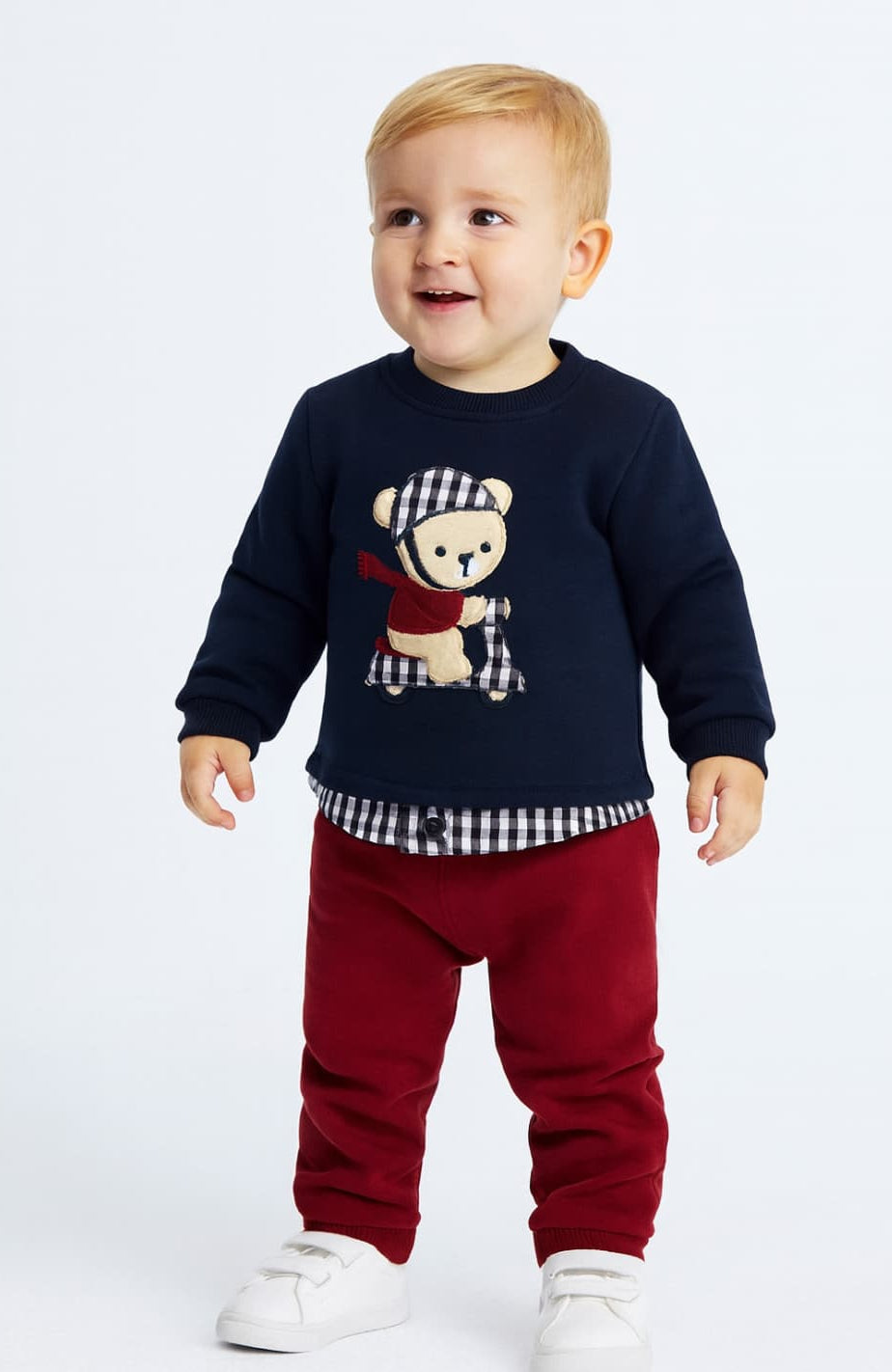 Conjunto bebé niño sudadera osito en moto DIVERCHIC 522103027
