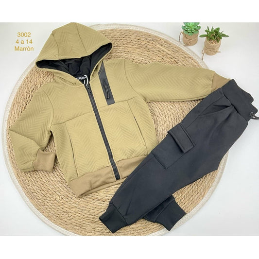 Chándal niño Sudadera con capucha y cremallera 522130020 (4 A 14 AÑOS)