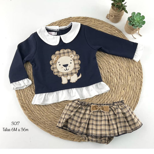 Conjunto bebé niña DIVERCHIC león 522103017