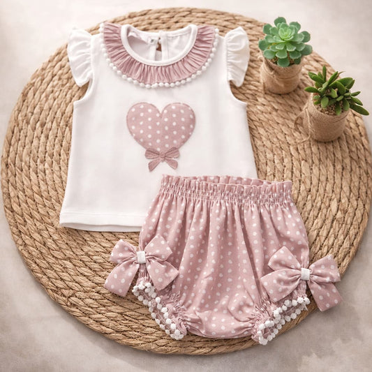 Conjunto bebé niña Diverchic lunares 622004004