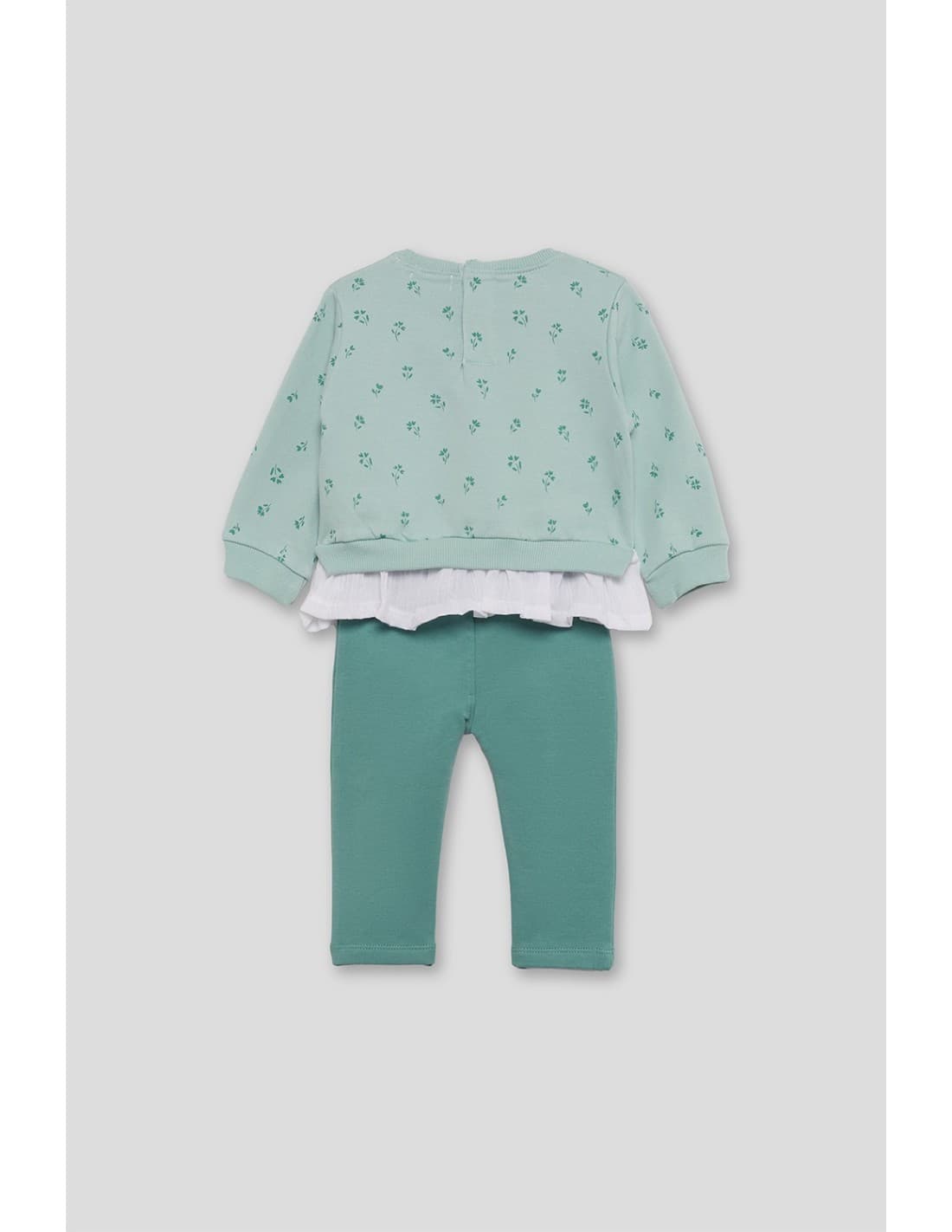 Conjunto bebé niña Street Monkey Sudadera y leggins verde agua 522153004