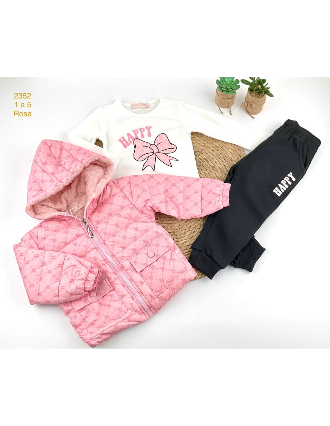 Conjunto infantil niña chaquetón 3 piezas 522123520 (1 A 5 AÑOS)