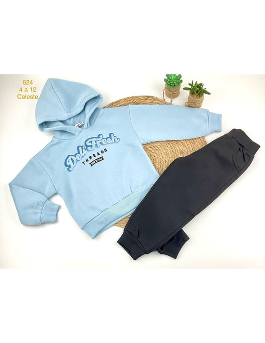 Chándal niña afeltado 522100624 (4 A 12 AÑOS)