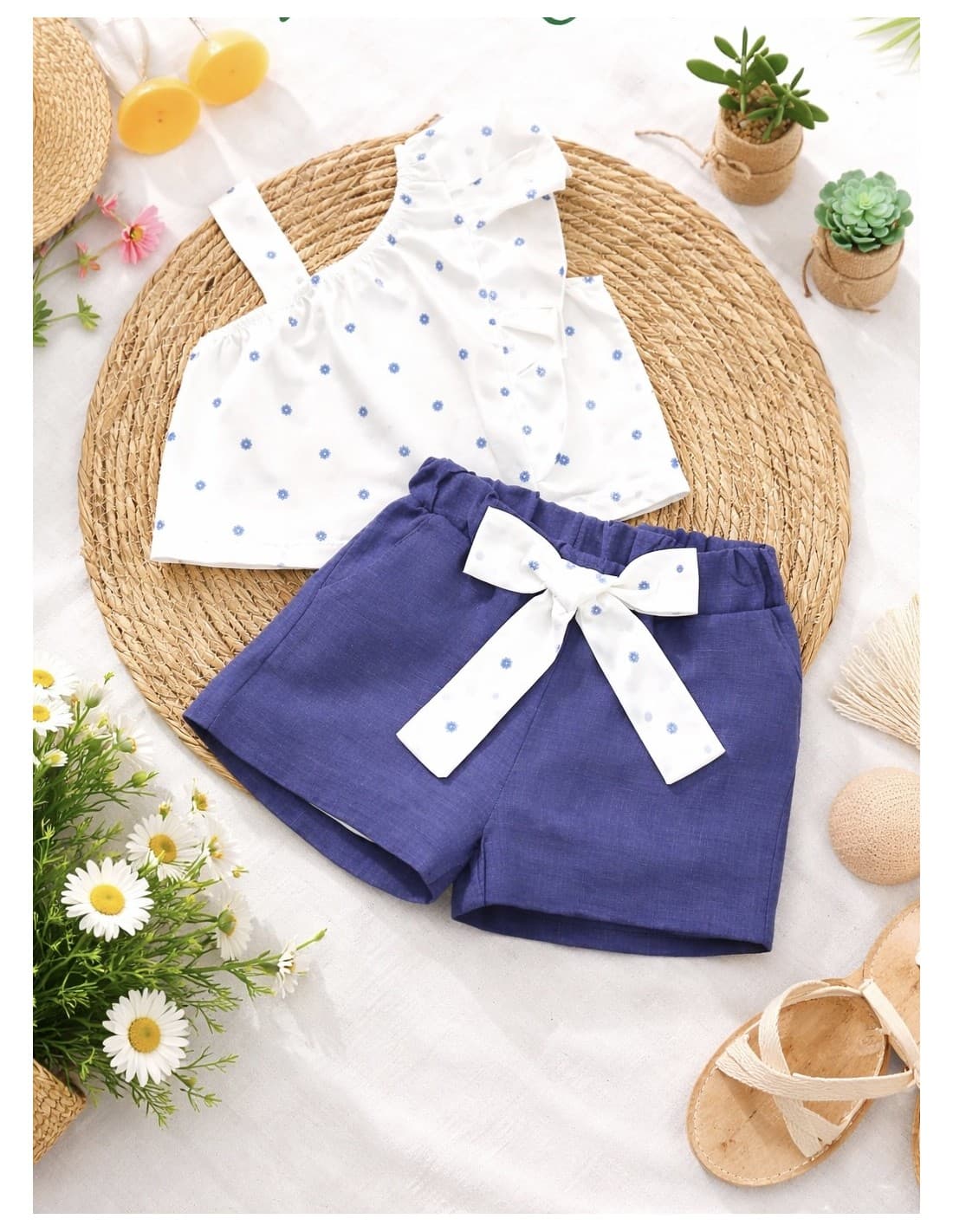 Conjunto niña camisa y short lino – Diverchic 622004000