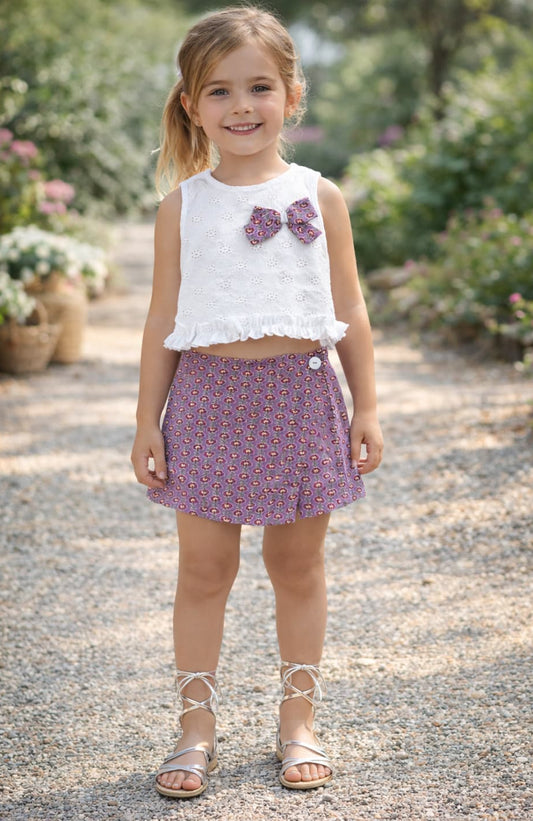 Conjunto niña Diverchic Falda pantalón 622004014