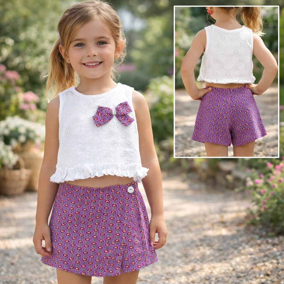 Conjunto niña Diverchic Falda pantalón 622004014