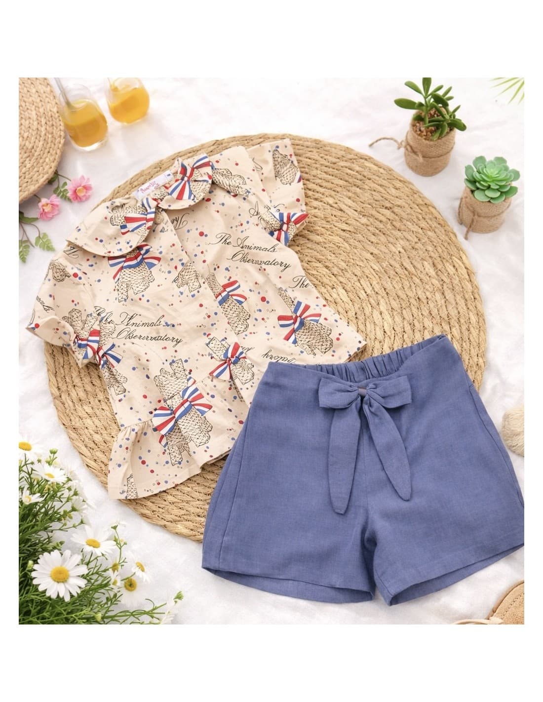 Conjunto niña camisa y short París – Diverchic 622004003