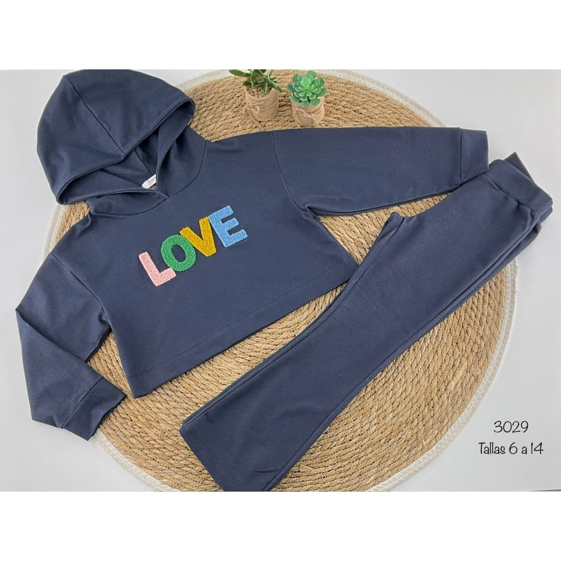 Conjunto niña vaquero algodón LOVE DIVERCHIC 522103029