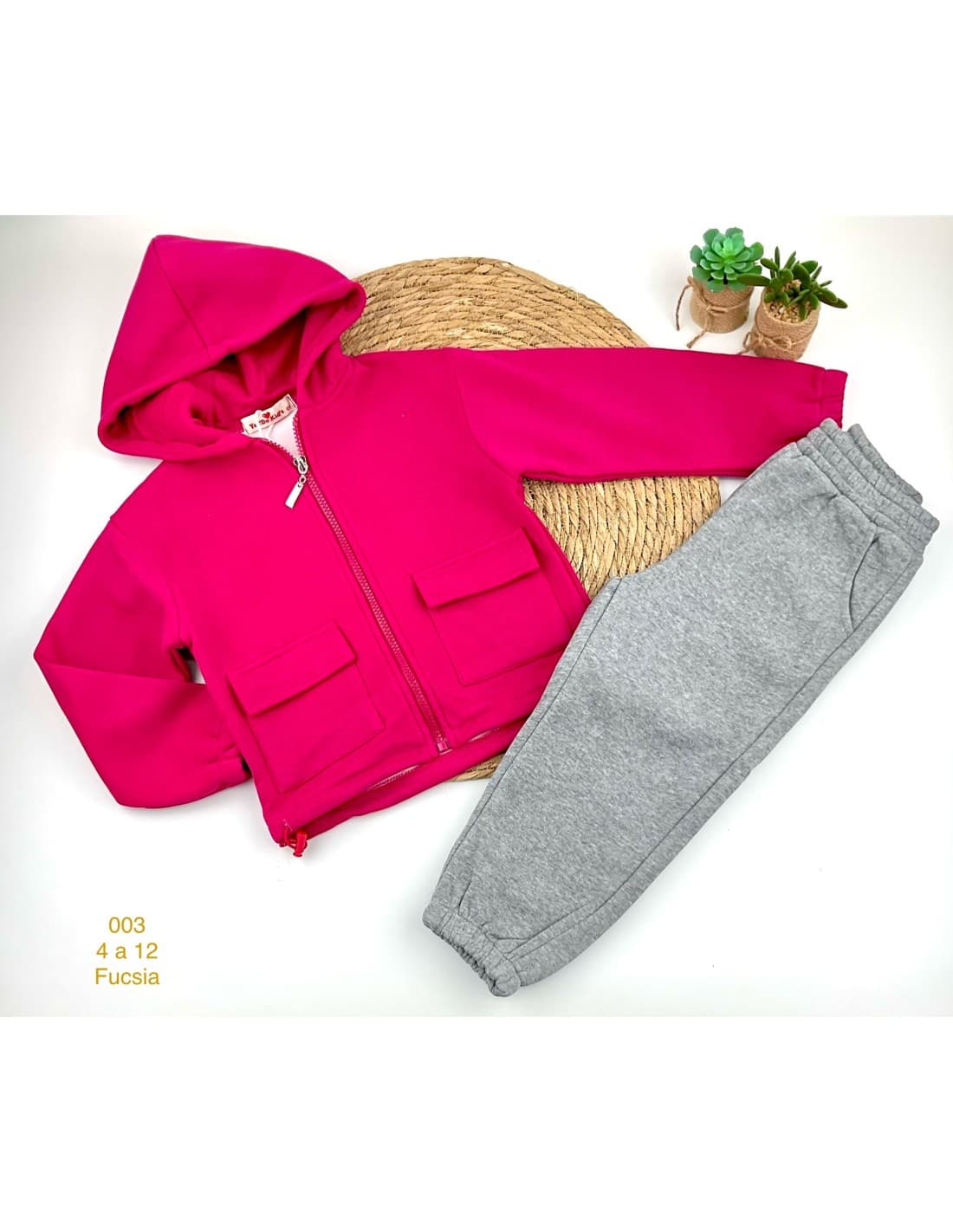 Chándal niña chaqueta con cremallera 522100030 (4 A 14 AÑOS)