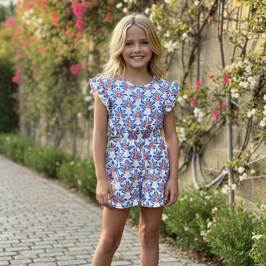 Mono niña floral Alma Petit 622005026 – Fresco, cómodo y con estilo veraniego 🌸