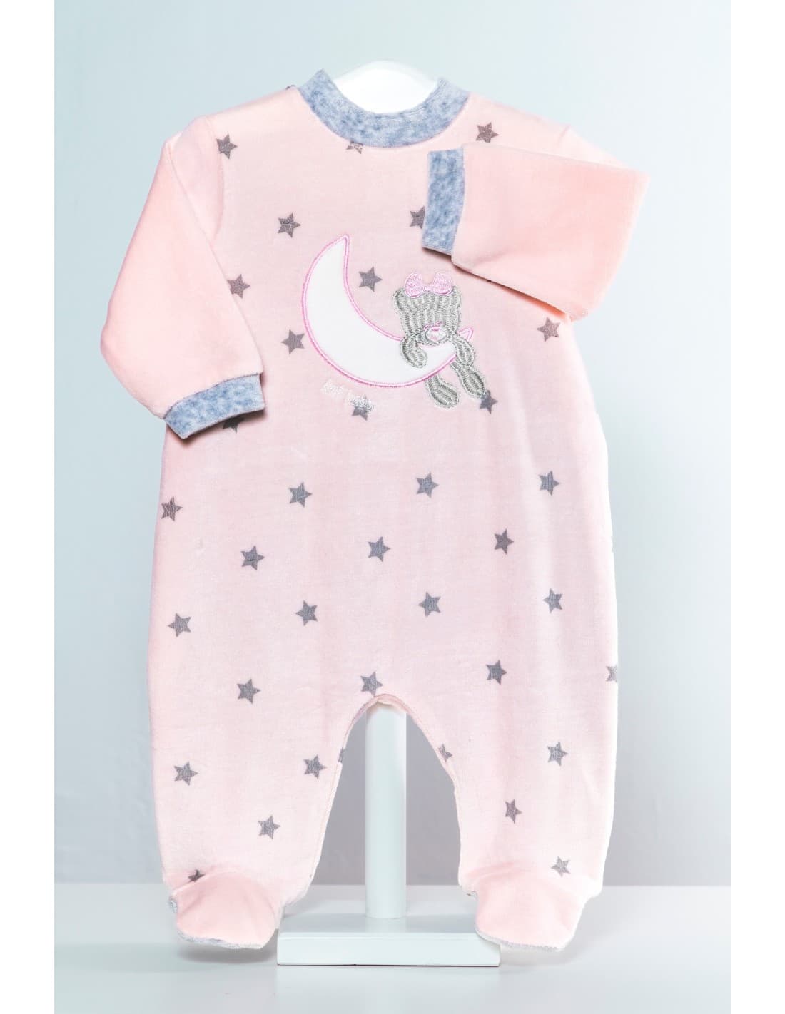 Pelele bebé niña tundosado Luna Kinanit 521100013 Dulce, suave y calentito