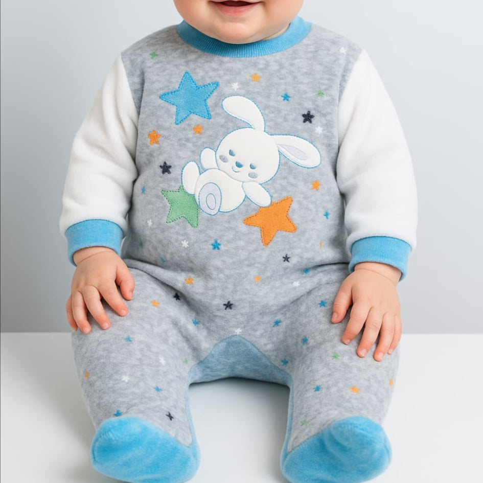 Pelele bebé niño tundosado Kinanit 521100002 Suave, cómodo y abrigado