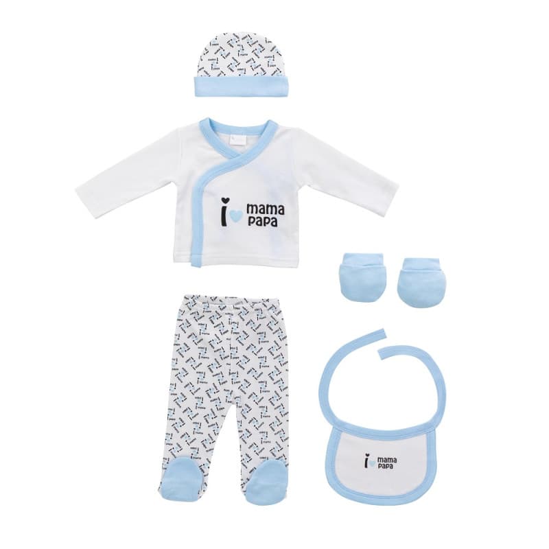Coffret cadeau bébé 5 pièces – 100 % coton Prawn Star 10734