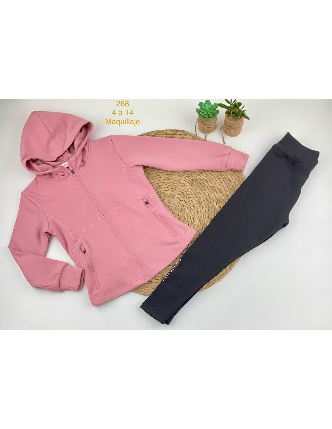 Chándal niña sudadera con cremallera (4 A 14 AÑOS)