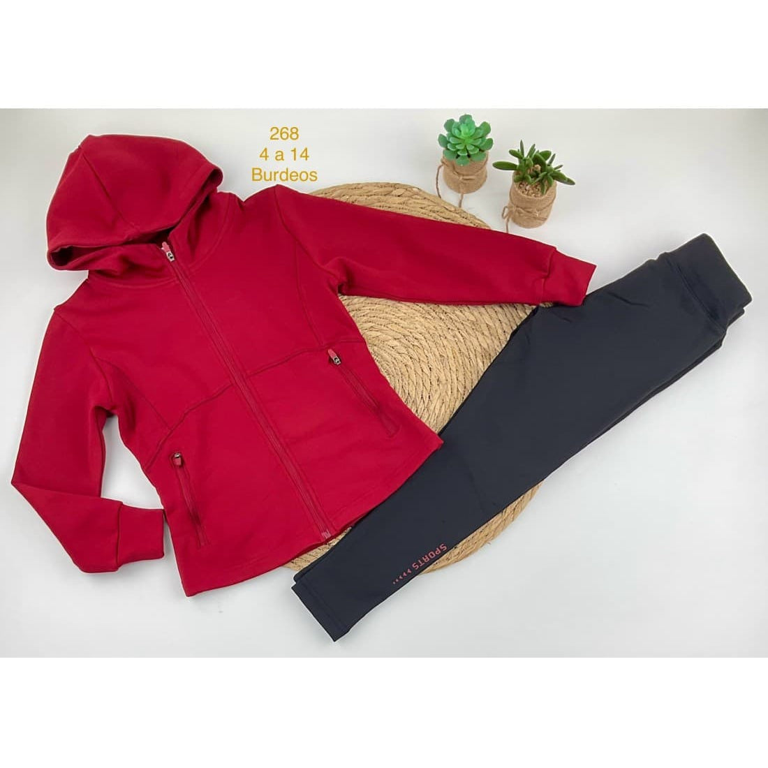 Chándal niña sudadera con cremallera (4 A 14 AÑOS)