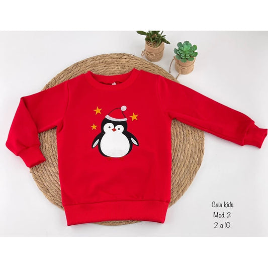 Sudadera unisex pingüino Cala Kids 522100008