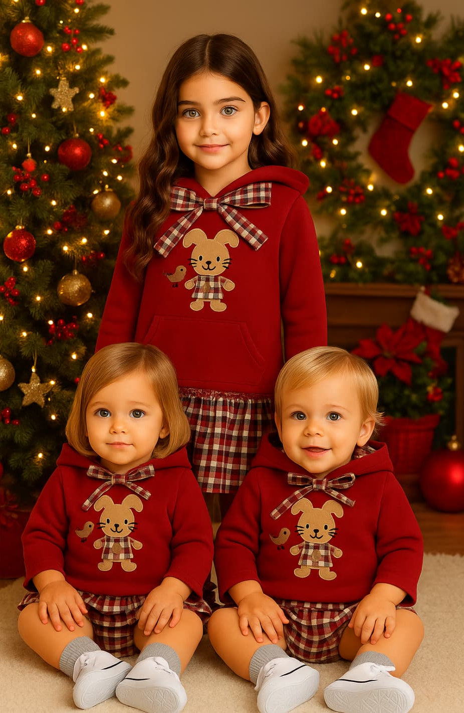 Vestido Infantil Niña Conejo Diverchic 522103021