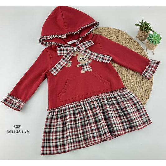 Vestido Infantil Niña Conejo Diverchic 522103021