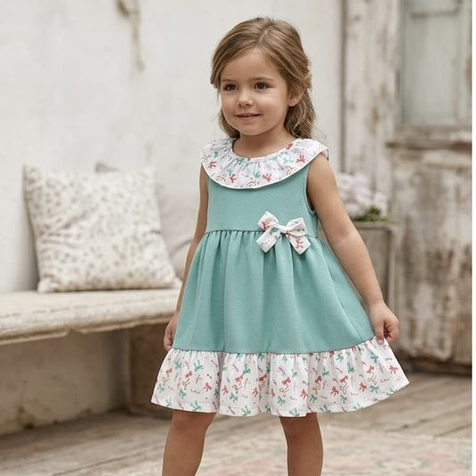 Vestido niña Alma Petit con lazos 622005044 – Fresco, elegante y perfecto para combinar 🌿💗