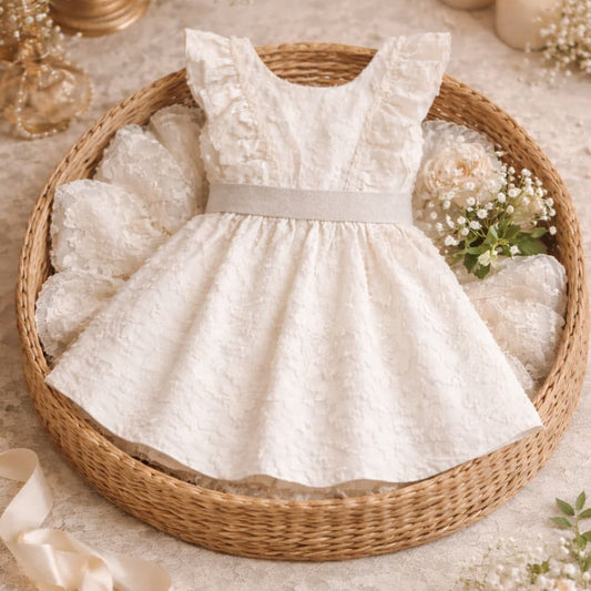 Vestido Niña Textura Floral 622005035 – Alma Petit