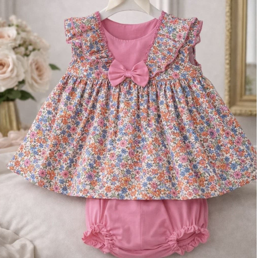 Vestido jesusito bebé niña Floral 622005032 – Alma Petit