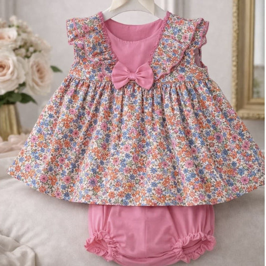 Vestido jesusito bebé niña Floral 622005032 – Alma Petit