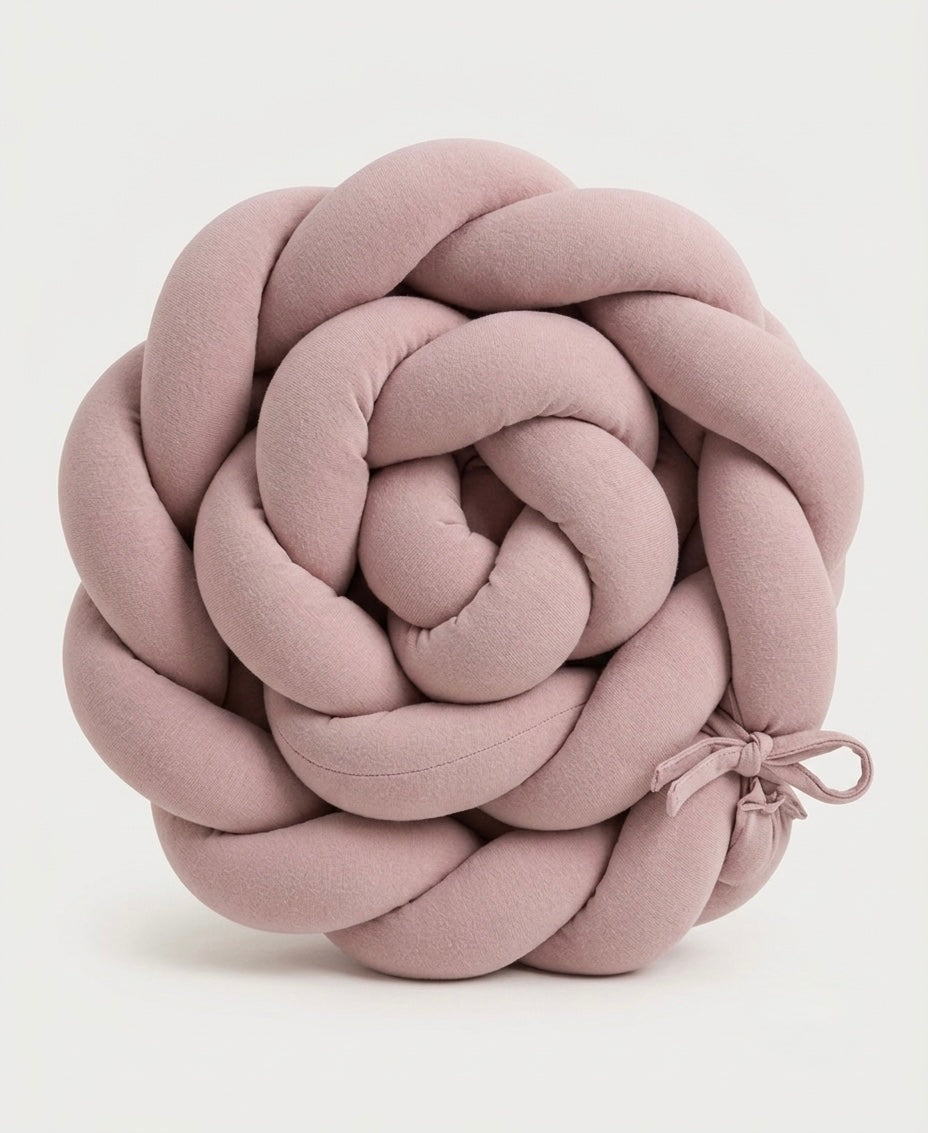 Trenza Protector de Cuna 210cm ROSA