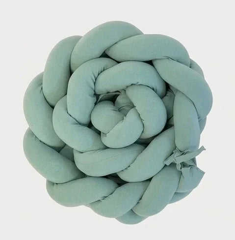 TRENZA PROTECTORA CAPAZO de COCHECITO | Algodón Menta