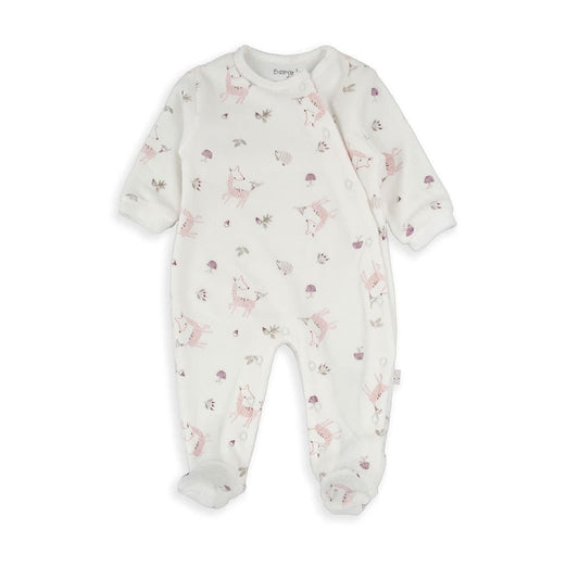 Pijama bebé Baby Bol terciopelo animalitos con cierre lateral 250052