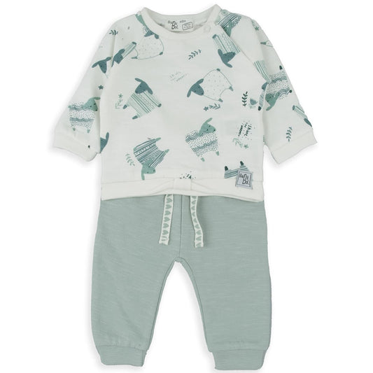 Conjunto de bebé BABYBOL con sudadera y pantalón estilo casual 250806
