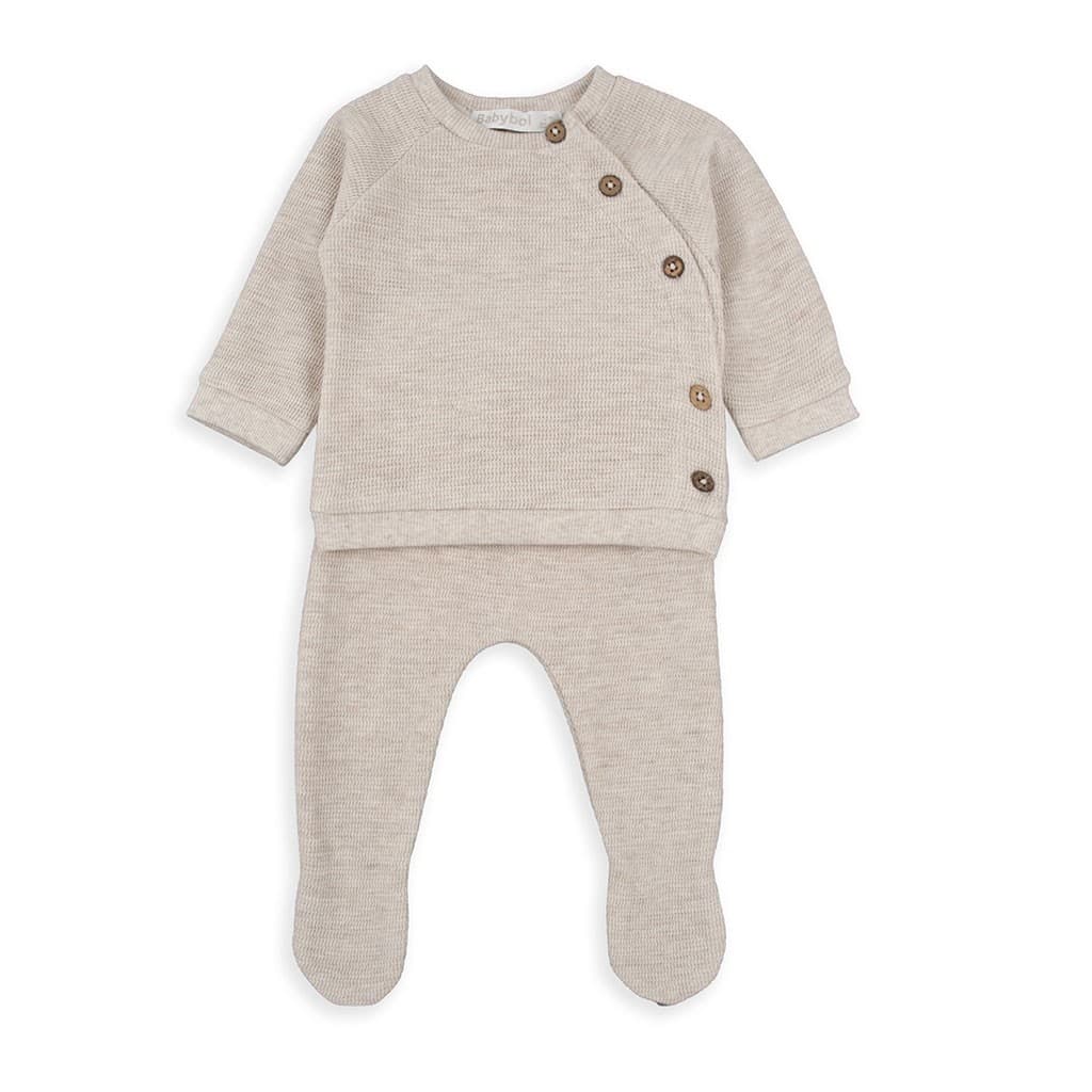 Alma Petit 3014 Conjunto de primeiros looks para bebé com fecho e zap azul