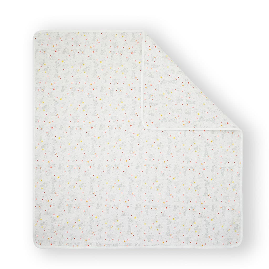 Yatsi 25200054 Coelhinhos e Corações Manta para Bebé Swaddle Algodão extra macio e design delicado