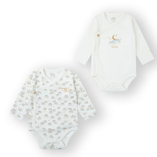 Pack de 2 bodies de fantasia para bebé Yatsi 25200102. Algodão extramacio e design mágico. 