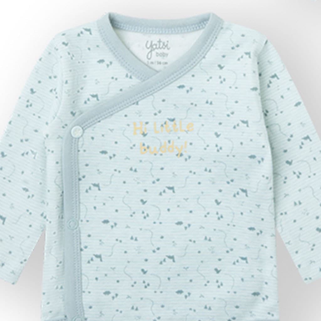 Pack 2 bodys bebé cruzados manga larga Yatsi 25200104 Algodón extrasuave y diseño divertido