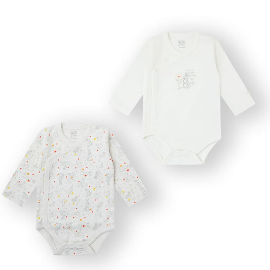 Pack de 2 bodies para bebé com coelhinhos e flores Yatsi 25200114 Algodão extra macio e design adorável 
