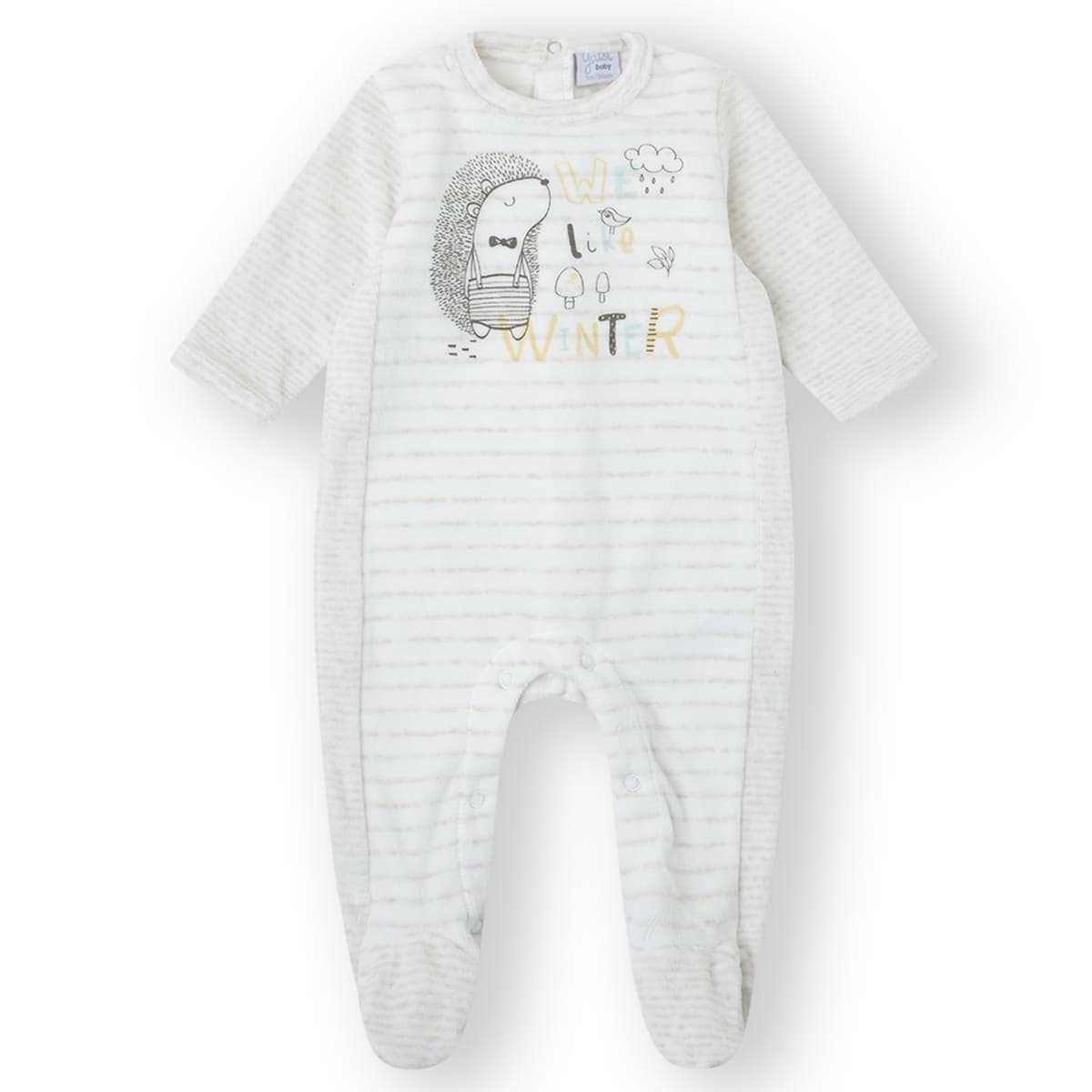 Yatsi 25200303 Pyjama Polaire Bébé - Hérisson d'Hiver 