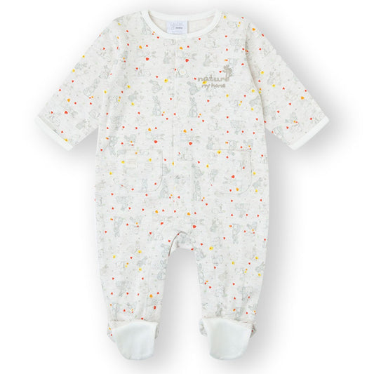 Pijama bebé con bolsillo y estampados algodón 25200364 – Yatsi