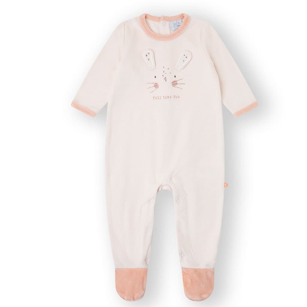 Pelele bebé manga larga tundosado conejito 25200420 – Yatsi
