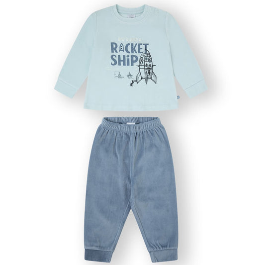 Pijama bebé tundosado dos piezas Yatsi cohete (12–36 meses)