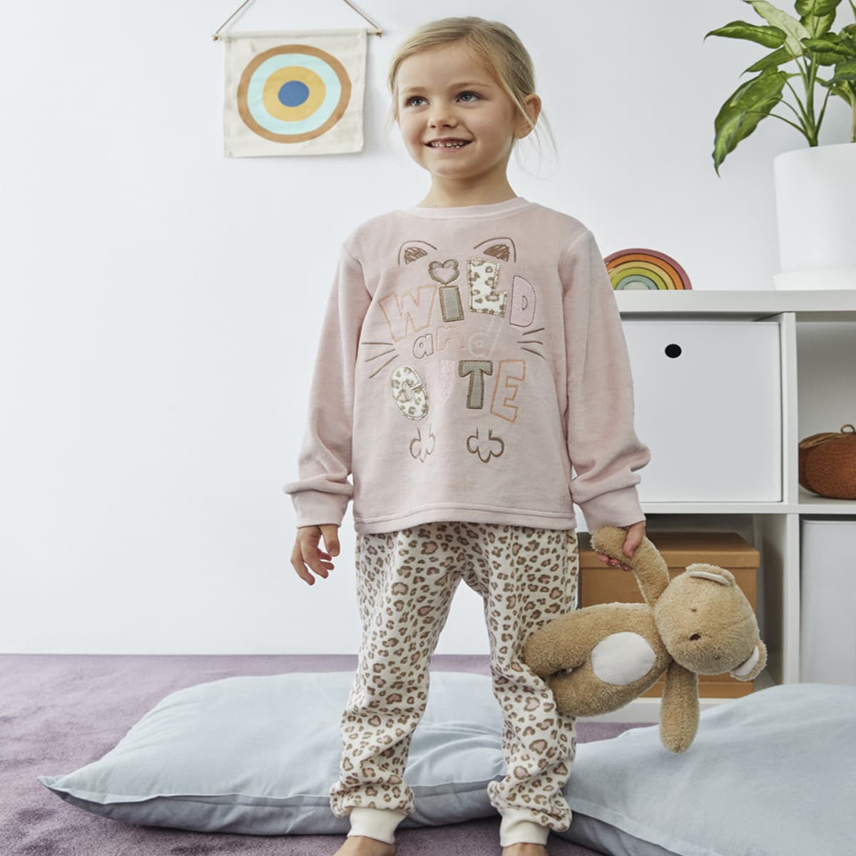 Pyjama polaire enfant Slide 25207302 – Douceur et confort sauvage (2 à 6 ans)