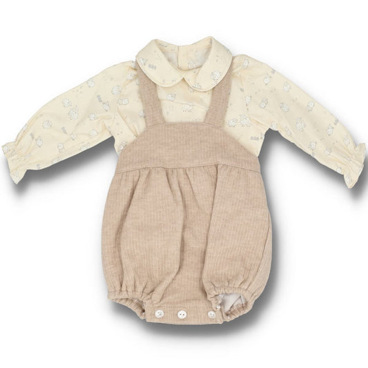 Conjunto Peto Beig para Bebé Baby Ferr 25344 (1 a 18 meses)