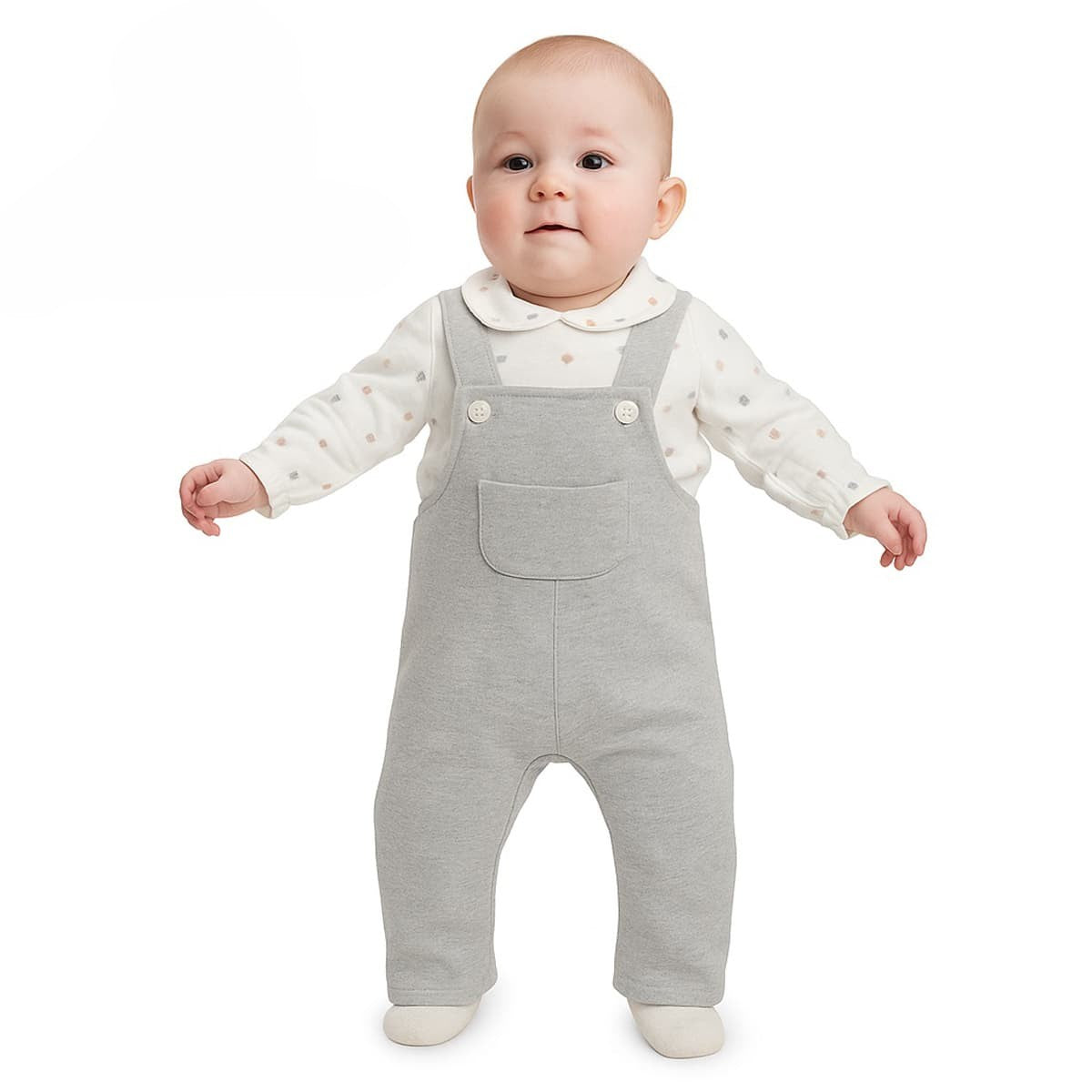 Ensemble salopette grise pour bébé Baby Ferr 25719 (3 ​​à 18 mois)